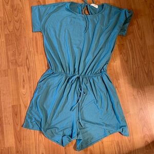 Turquoise colored romper